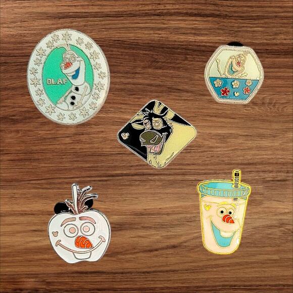 5 Frozen Disney Parks Trading Pins, Plus 2 Bonus Pins - Picture 1 of 2